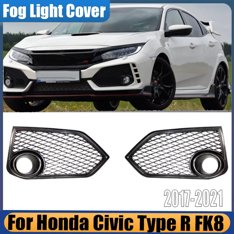 Car Accessories For Honda Civic Type R FK8 2017 2018 2019 2020 2021 Car Front Bumper Fog Light Cover Mesh Gloss Black Lamp Cover
Car Accessories For Honda Civic Type R FK8 2017 2018 2019 2020 2021 Car Front Bumper Fog Light Cover Mesh Gloss Black Lamp Cover