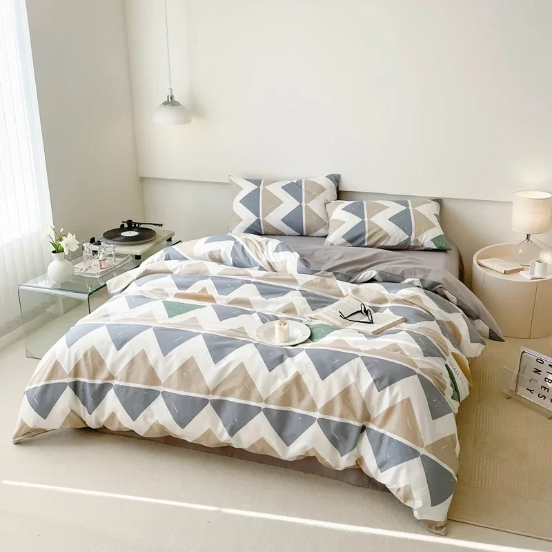 High Quality Nordic Style Bedding Set Printing Quilt Cover Set Single Double Queen Size Duvet Cover Set Cotton Bedding Cover
High Quality Nordic Style Bedding Set Printing Quilt Cover Set Single Double Queen Size Duvet Cover Set Cotton Bedding Cover