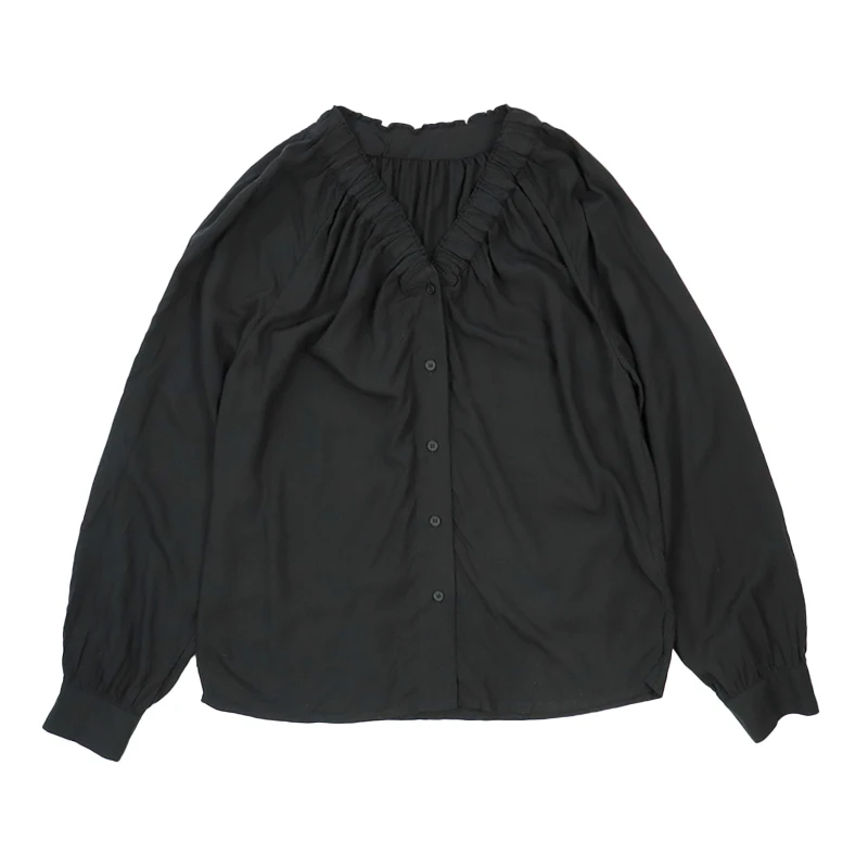 French Sle Women's Long Sve irt V-ne Pleated Loose Fit Slimming Effect Pure Cotton Lantern Sve Button up
French Sle Women's Long Sve irt V-ne Pleated Loose Fit Slimming Effect Pure Cotton Lantern Sve Button up