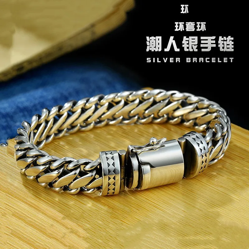 NY Overbearing Advanced Sense Half-round Pin Retro Vintage Bracelet Personality Trend European and American Punk Jewelry
NY Overbearing Advanced Sense Half-round Pin Retro Vintage Bracelet Personality Trend European and American Punk Jewelry