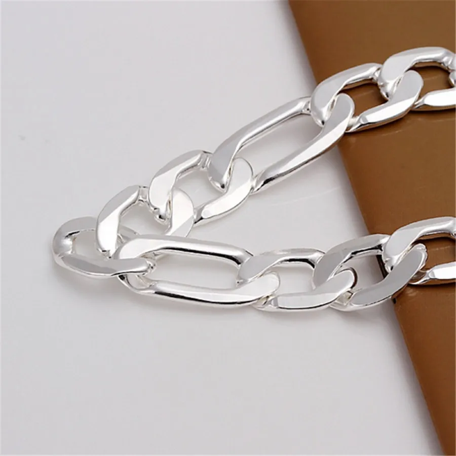 925 Sterling Silver 12MM Cuba Charm Bracelets Woman Ladies Wedding Engagement Luxury Jewelry Accessories Jewellery
925 Sterling Silver 12MM Cuba Charm Bracelets Woman Ladies Wedding Engagement Luxury Jewelry Accessories Jewellery