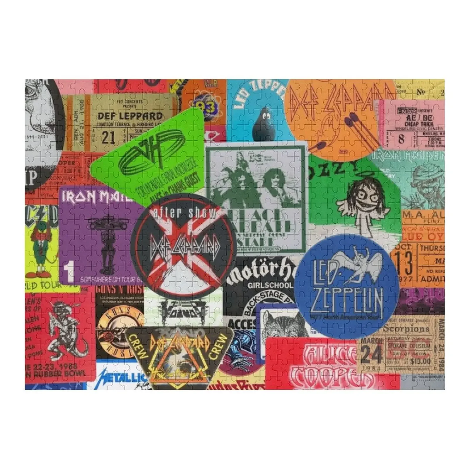 I miss concerts - hard rock and heavy metal ticket stubs and backstage passes Jigsaw Puzzle Custom Photo Puzzle
I miss concerts - hard rock and heavy metal ticket stubs and backstage passes Jigsaw Puzzle Custom Photo Puzzle