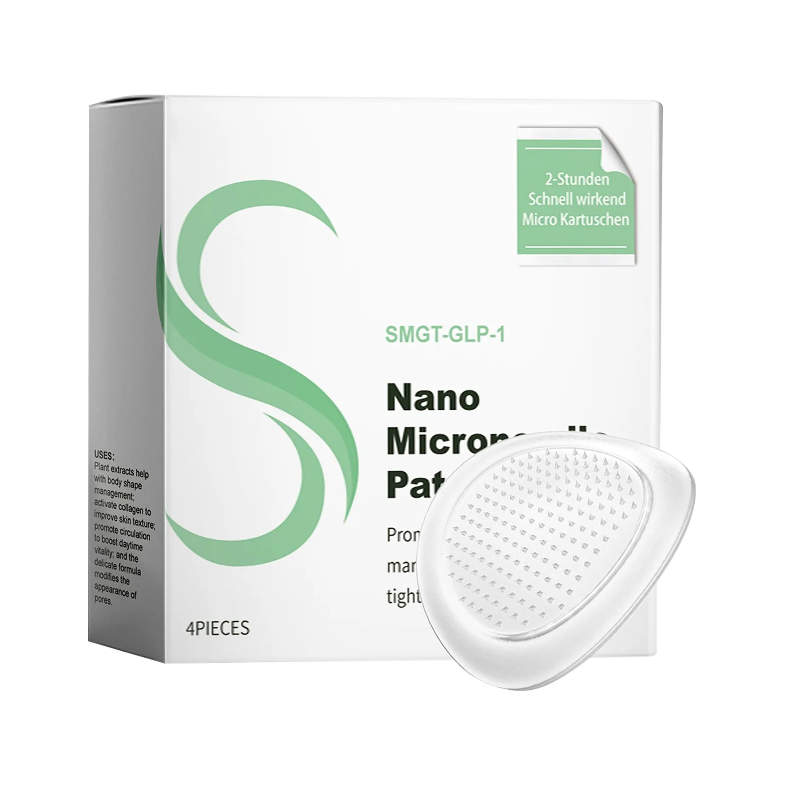 Nano Patch New Firming Skin Easy Care Patch Use Ginder Body Long Daily Use Lasting Microneedlepatch 4pcs/1box Improvement Skin
Nano Patch New Firming Skin Easy Care Patch Use Ginder Body Long Daily Use Lasting Microneedlepatch 4pcs/1box Improvement Skin