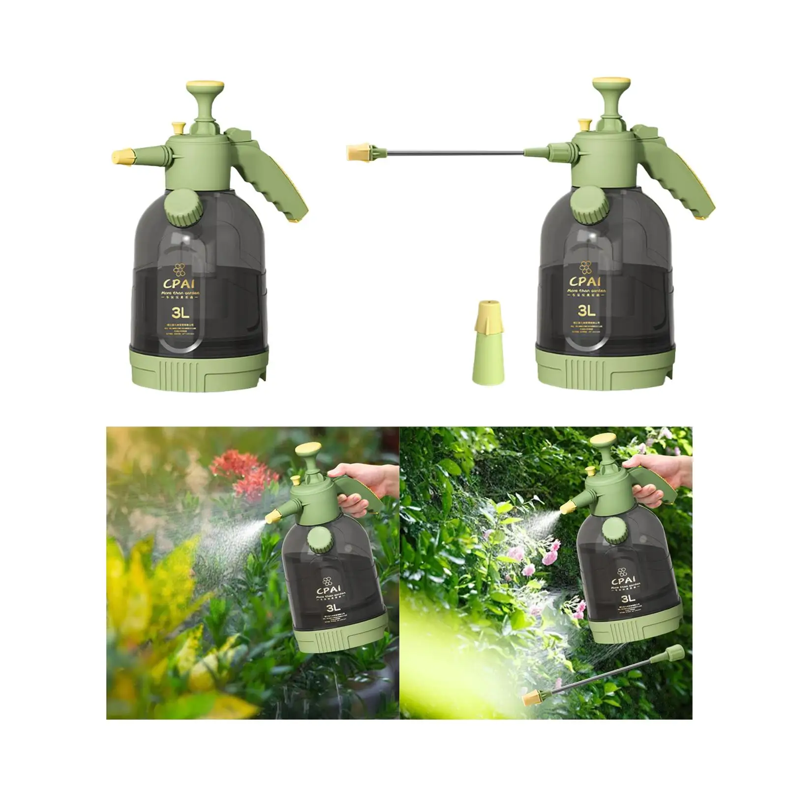 3L Handheld Garden Water Sprayer Green Multifunctional for Gardening Ergonomic Handle Watering Can 11.8x7.6inch Spraying Bottle
3L Handheld Garden Water Sprayer Green Multifunctional for Gardening Ergonomic Handle Watering Can 11.8x7.6inch Spraying Bottle