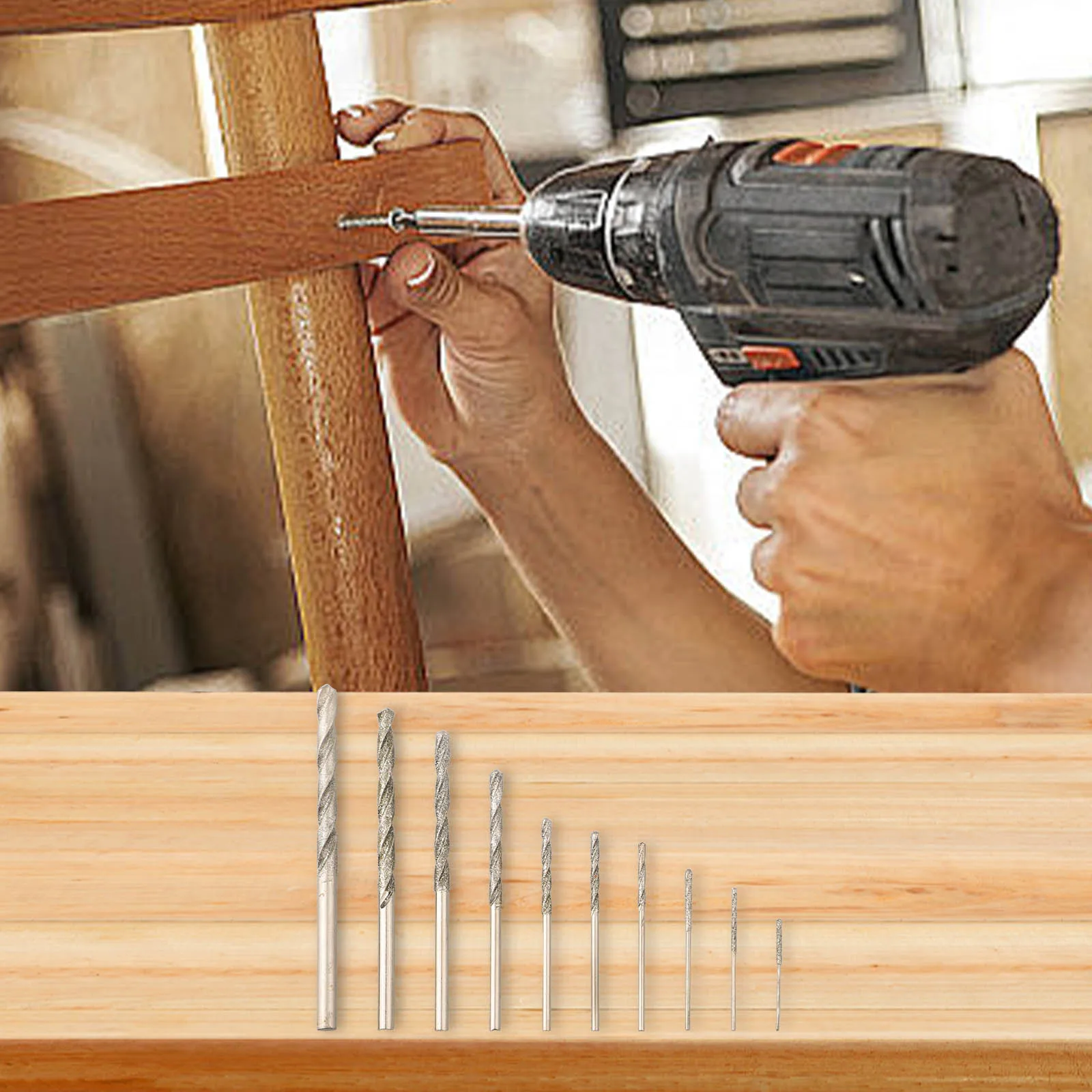 10pcs Mini Drill HSS Bit Set Step Drill Bits Wenwan Walnut Pearl Punch Drill Bit 45 Degree Drill Tip Power Tools
10pcs Mini Drill HSS Bit Set Step Drill Bits Wenwan Walnut Pearl Punch Drill Bit 45 Degree Drill Tip Power Tools