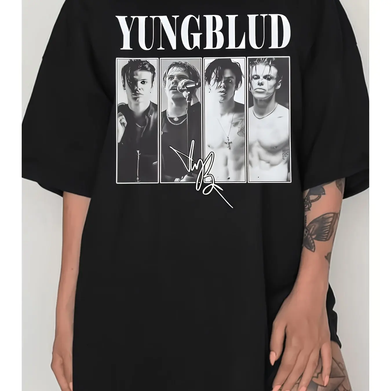 Футболка с культовым принтом в стиле Yungblud для повседневной праздничной одежды, мягкая футболка с круглым вырезом и культовым логотипом унисекс 
Футболка с культовым принтом в стиле Yungblud для повседневной праздничной одежды, мягкая футболка с круглым вырезом и культовым логотипом унисекс