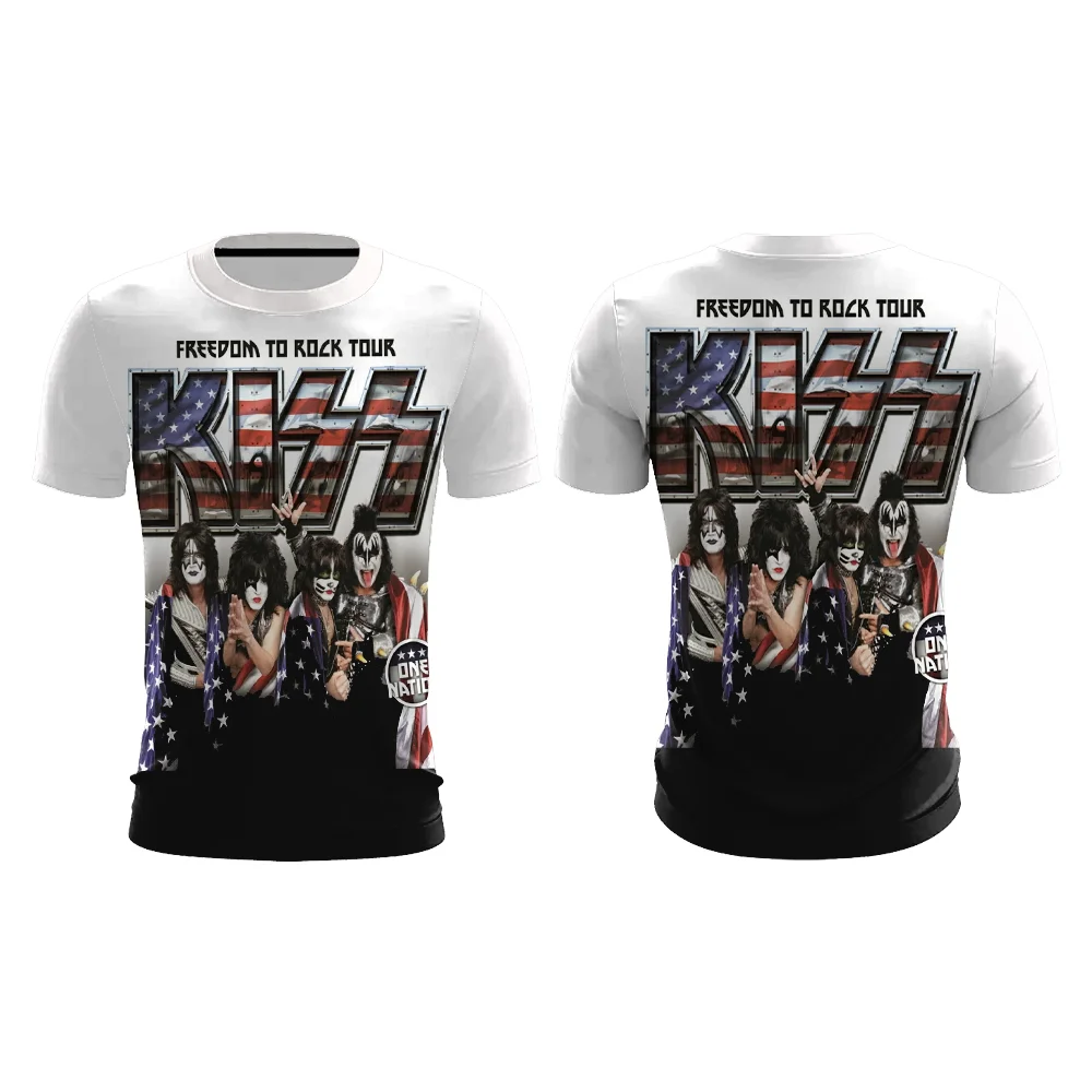 Kiss Band Hot sale T shirt 3D printing Fashion Rock Pop Men Women Casual Quick-drying and breathable summer Short Sleeve tops
Kiss Band Hot sale T shirt 3D printing Fashion Rock Pop Men Women Casual Quick-drying and breathable summer Short Sleeve tops