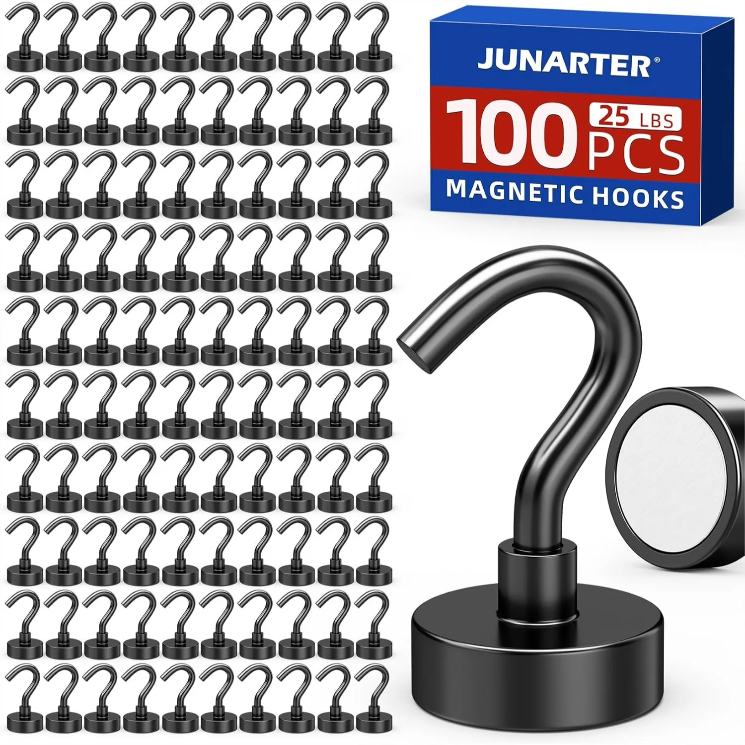 100 Pack Magnetic Hooks 25lbs Heavy Duty Neodymium Hooks For Cruise Cabins Home Kitchen Garage Organization
100 Pack Magnetic Hooks 25lbs Heavy Duty Neodymium Hooks For Cruise Cabins Home Kitchen Garage Organization