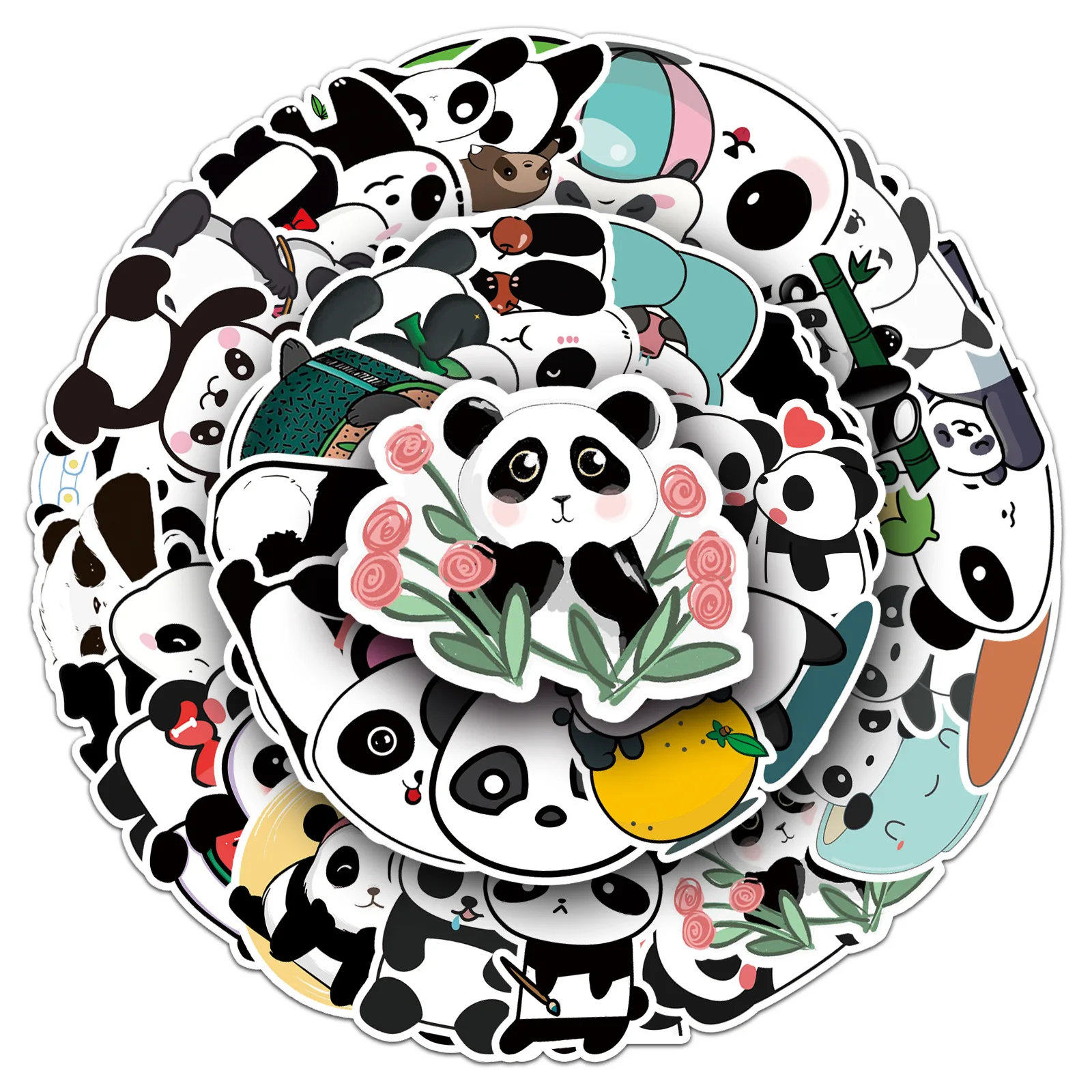 50PCS Kawaii Panda Stickers Cute Cartoon Panda Animal Graffiti DIY Decorative Water Cup Notebook Waterproof Stickers Kids Toy
50PCS Kawaii Panda Stickers Cute Cartoon Panda Animal Graffiti DIY Decorative Water Cup Notebook Waterproof Stickers Kids Toy