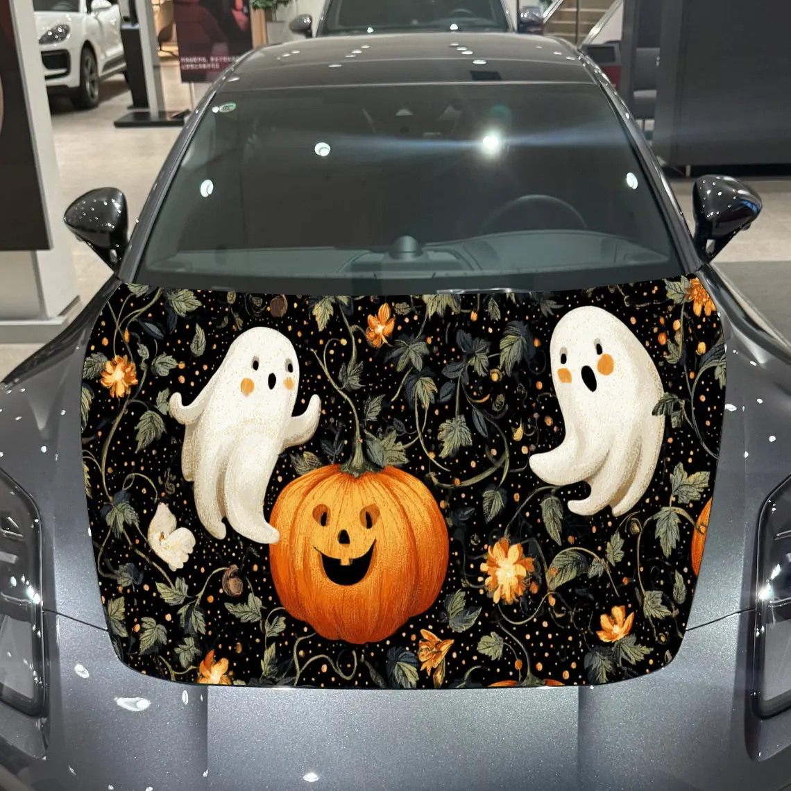 Cute Pumpkin Vine Ghost PVC Car Hood Wraps, Self-Adhesive Waterproof Car Bonnet Decal Sticker, Car Decoration Protection Sticker
Cute Pumpkin Vine Ghost PVC Car Hood Wraps, Self-Adhesive Waterproof Car Bonnet Decal Sticker, Car Decoration Protection Sticker