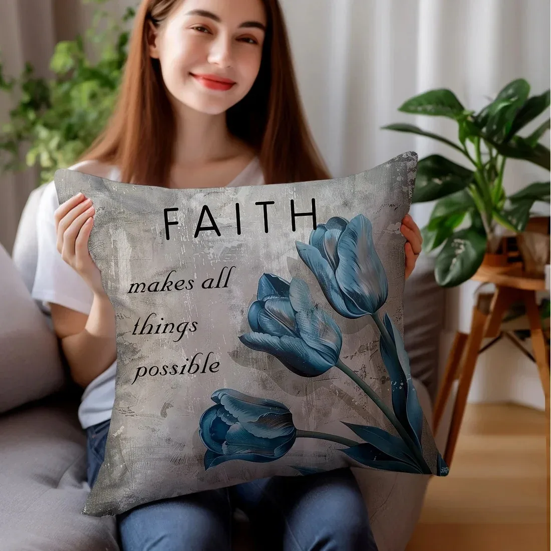 Blue Tulip Printed Ultra Soft Polyester Throw Pillow Cover Decorative Sofa Car Living Room Cushion Home Decor Pillow Case
Blue Tulip Printed Ultra Soft Polyester Throw Pillow Cover Decorative Sofa Car Living Room Cushion Home Decor Pillow Case
