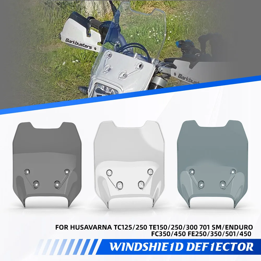 Windshield For Husavarna TC125/250 TE150/250/300 701 SM/Enduro FC350/450 FE250/350/501/450 Motorcycle Windscreen Wind Deflector
Windshield For Husavarna TC125/250 TE150/250/300 701 SM/Enduro FC350/450 FE250/350/501/450 Motorcycle Windscreen Wind Deflector