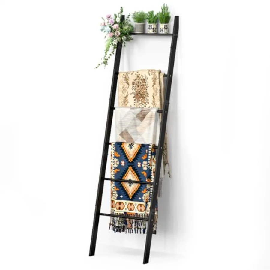 6-Tier Blanket Ladder for Living Room, Blanket Quilt Ladder Rack Rustic Decorative Towel Holder, Wall Leaning Blanket Ladder Sh
6-Tier Blanket Ladder for Living Room, Blanket Quilt Ladder Rack Rustic Decorative Towel Holder, Wall Leaning Blanket Ladder Sh