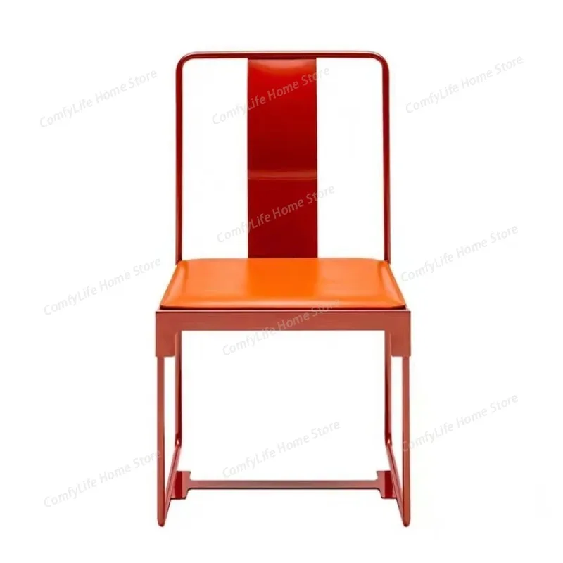 Modern Single Chair Boutique Saddle Leather Circle Nordic Casual Italian Chair Minimalist Dining Sillas Comedor Furniture
Modern Single Chair Boutique Saddle Leather Circle Nordic Casual Italian Chair Minimalist Dining Sillas Comedor Furniture