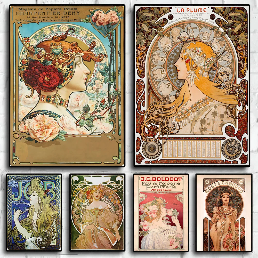 Alphonse Mucha Art Nouveau Famous Art Painitngs on the Wall Art Posters and Prints Vintage Lady Portrait Art Pictures Room Decor
Alphonse Mucha Art Nouveau Famous Art Painitngs on the Wall Art Posters and Prints Vintage Lady Portrait Art Pictures Room Decor
