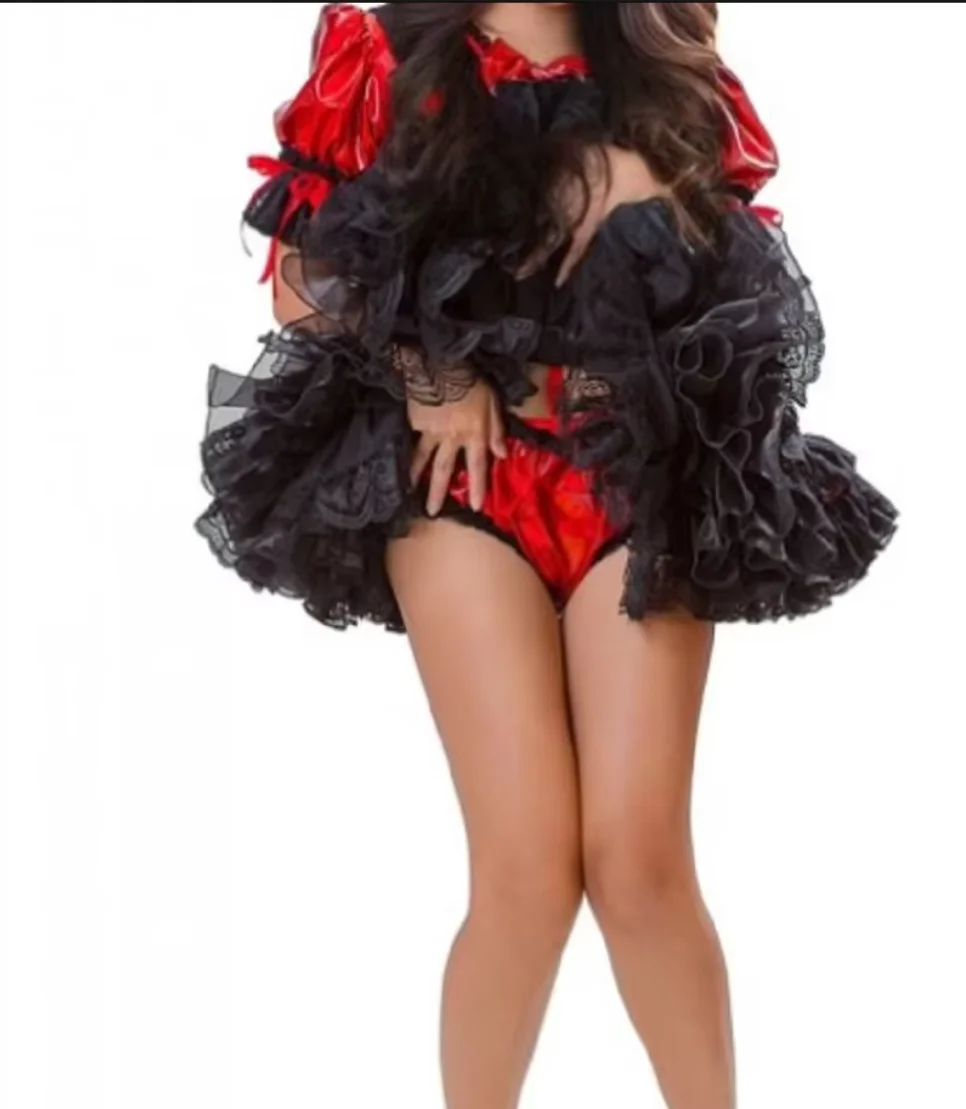 Hot Selling Sexy Sissy Adult Giant Baby Girl French Maid Red PVC Independent Apron Fluffy Bubble Sleeve Dress Customization
Hot Selling Sexy Sissy Adult Giant Baby Girl French Maid Red PVC Independent Apron Fluffy Bubble Sleeve Dress Customization
