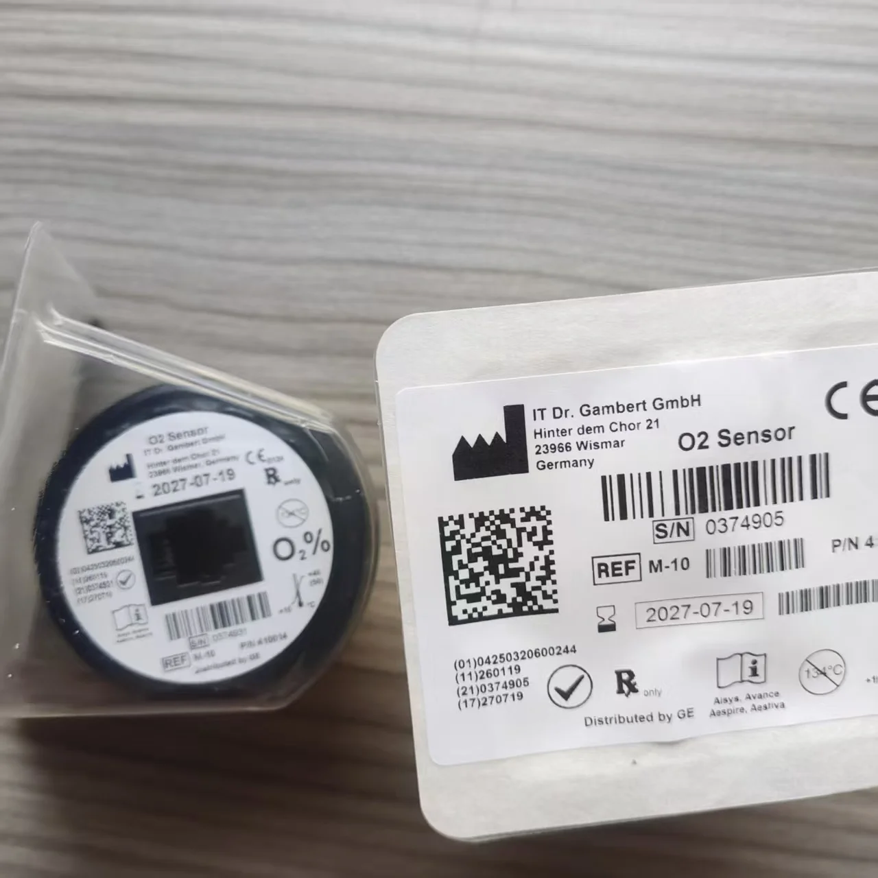 New Original M-10 O2 sensor for GE Ohmeda Anesthesia Oxygen sensor
New Original M-10 O2 sensor for GE Ohmeda Anesthesia Oxygen sensor