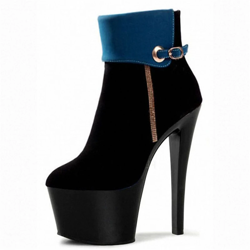 Autumn And Winter Heel Boots Women Zipper Thin Heel Boots High Heel Platform Ankle Boots 17cm Heeled Short Boots
Autumn And Winter Heel Boots Women Zipper Thin Heel Boots High Heel Platform Ankle Boots 17cm Heeled Short Boots