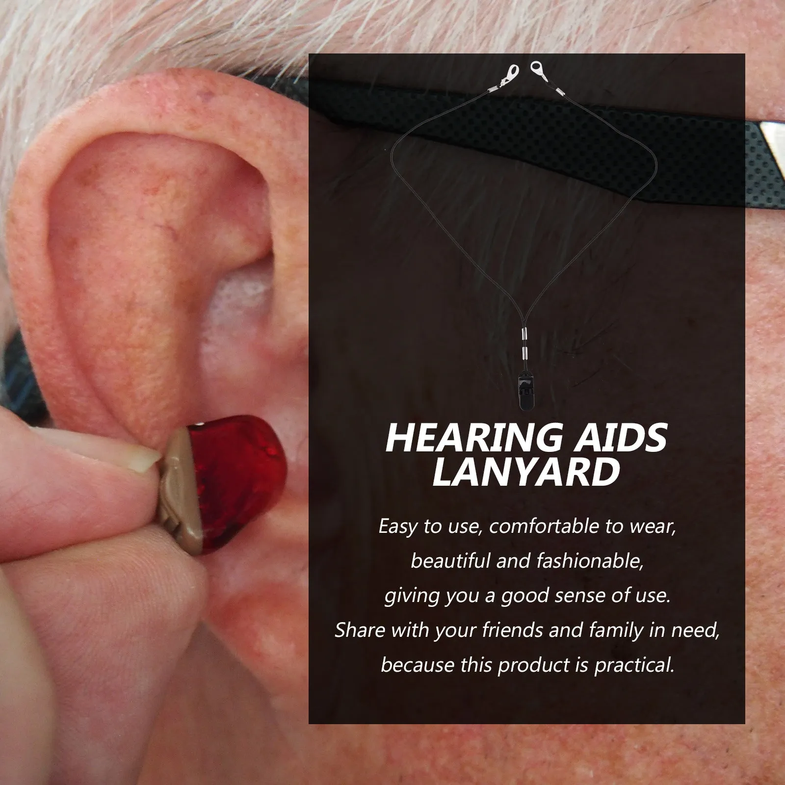 3Pcs Holder Clips Anti-Lost Rope Lightweight ABS Nylon Hearing Amplifier Lanyard Protection Clip for Adults
3Pcs Holder Clips Anti-Lost Rope Lightweight ABS Nylon Hearing Amplifier Lanyard Protection Clip for Adults