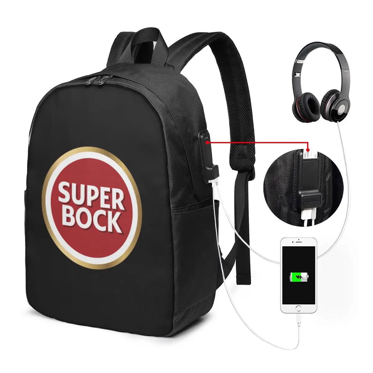 Super Bock Backpack Travel Notebook Bag Computer College Student School Bag Laptop Shoulder Bags for Men Women
Super Bock Backpack Travel Notebook Bag Computer College Student School Bag Laptop Shoulder Bags for Men Women