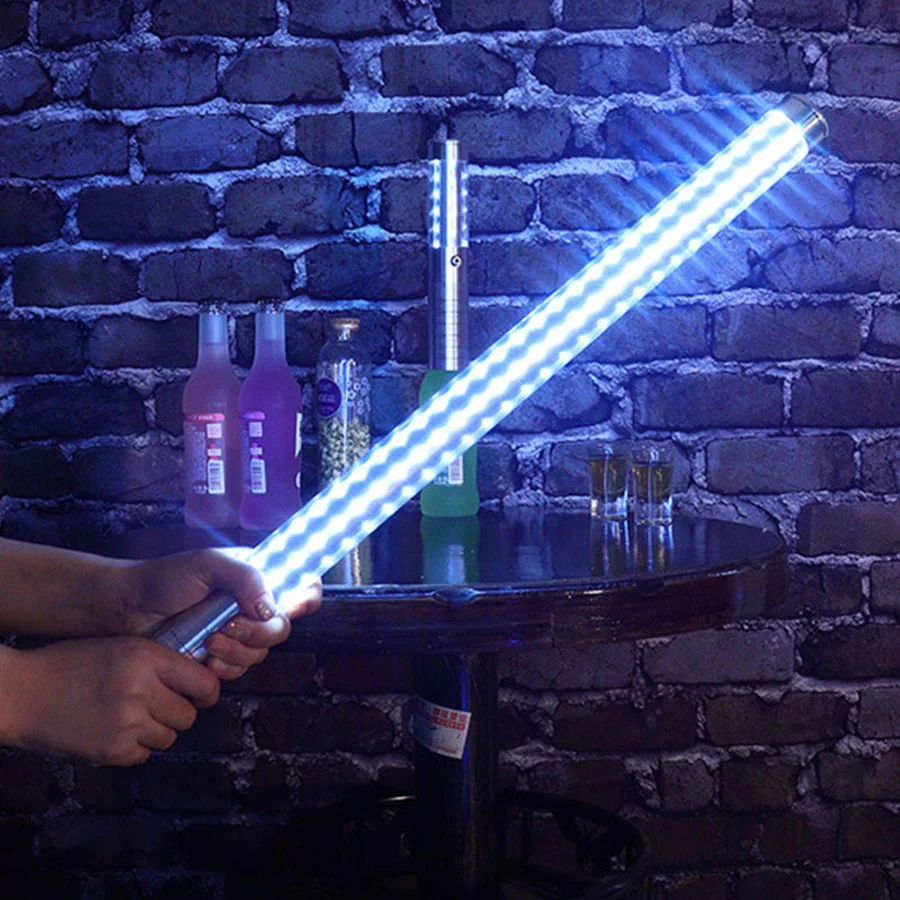 60/80CM Aluminum LED Strobe Baton Glowing Flash Stick Champagne Bottle Service LED Sparkler Light for Nightclub Bar Decor
60/80CM Aluminum LED Strobe Baton Glowing Flash Stick Champagne Bottle Service LED Sparkler Light for Nightclub Bar Decor
