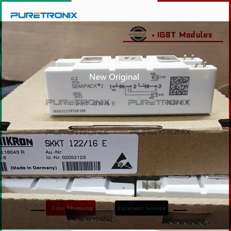 SKKT122/16E SKKT122/14E SKKT122/12E SKKT122/08E Новые оригинальные тиристорные диодные модули
SKKT122/16E SKKT122/14E SKKT122/12E SKKT122/08E Новые оригинальные тиристорные диодные модули