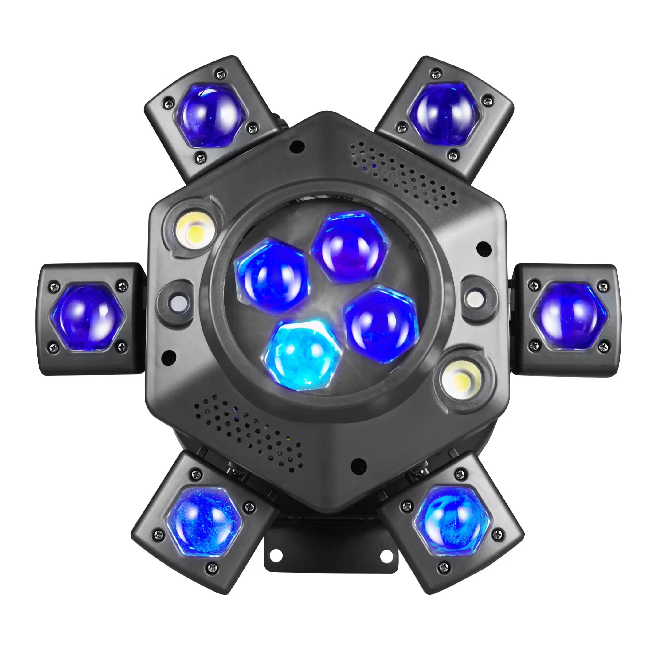 150W 6-Arm Moving Head LED Light, RGBW 4-in-1 with Beam Wash Zoom, DMX512 Stage Lighting for Party KTV Wedding
150W 6-Arm Moving Head LED Light, RGBW 4-in-1 with Beam Wash Zoom, DMX512 Stage Lighting for Party KTV Wedding
