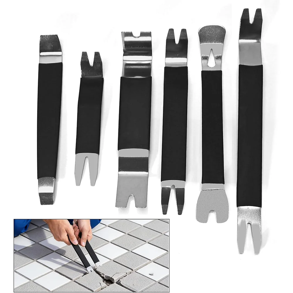 6Pcs Portable Auto Door Clip Trim Removal Tools Kits Car Dashboard Audio Radio Panel Repair Metal Removal Pry Disassembly Tool
6Pcs Portable Auto Door Clip Trim Removal Tools Kits Car Dashboard Audio Radio Panel Repair Metal Removal Pry Disassembly Tool