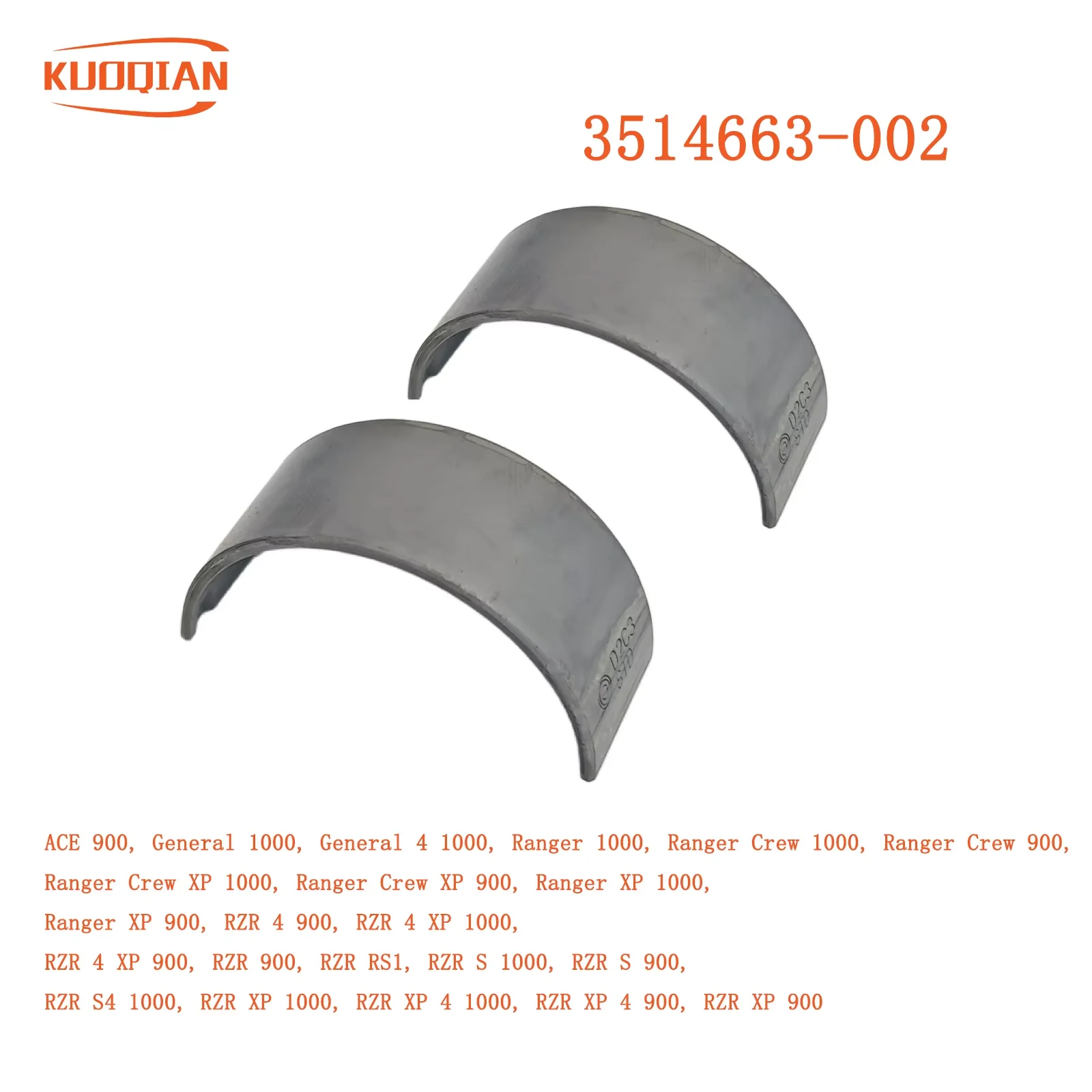 Connecting Rod Bearing 3514663-002 For POL PLR ACE 900, General 1000 Ranger 1000 RZR XP 4 1000,