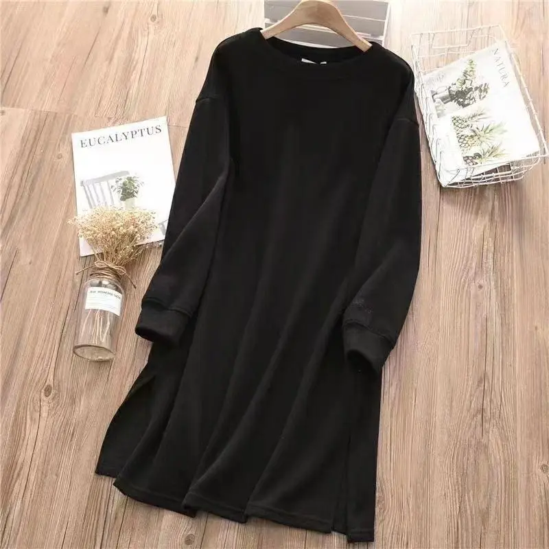Loose Korean Simplicity Thin Tops Tees Spring Autumn Women Clothing Long Sleeve Solid All-match Vintage T Shirts Casual Fashion
Loose Korean Simplicity Thin Tops Tees Spring Autumn Women Clothing Long Sleeve Solid All-match Vintage T Shirts Casual Fashion