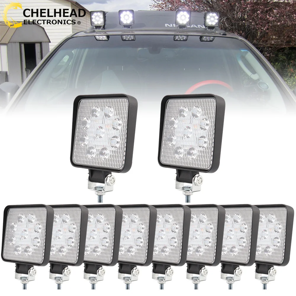 12V Led Work Lights 6000K Car Daytime Running Lights Off-road LED Fog Driving Lights for 4X4 SUV Pickup Truck Auxiliary Lamps
12V Led Work Lights 6000K Car Daytime Running Lights Off-road LED Fog Driving Lights for 4X4 SUV Pickup Truck Auxiliary Lamps