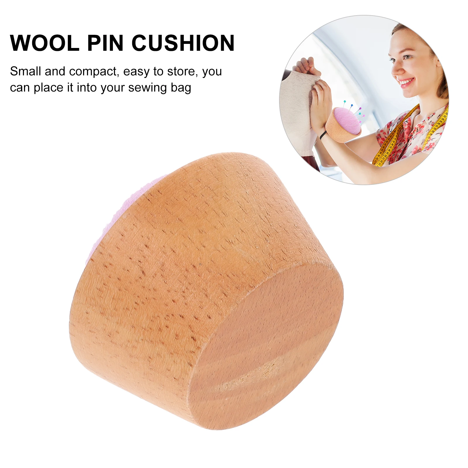 Needle Semi-circular and Thread Box Cute Sewing Pin Cushion Wool Ball Case Wooden
Needle Semi-circular and Thread Box Cute Sewing Pin Cushion Wool Ball Case Wooden