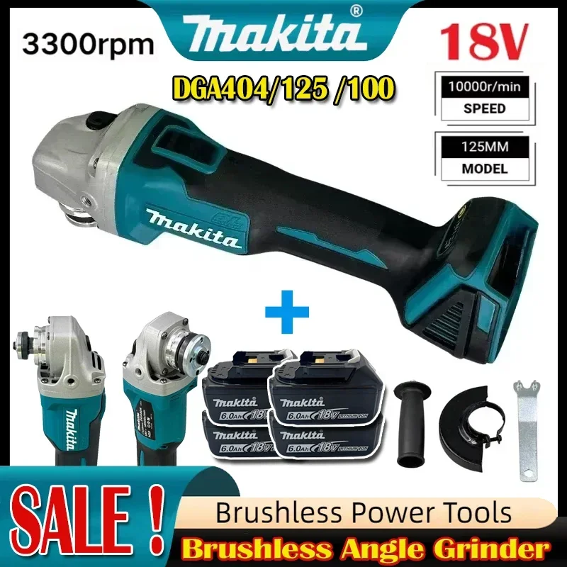 Аккумуляторная угловая шлифмашина Makita 18V DGA404 125/100 мм, бесщеточная, литиевая, высокомощная, для резки и полировки
Аккумуляторная угловая шлифмашина Makita 18V DGA404 125/100 мм, бесщеточная, литиевая, высокомощная, для резки и полировки