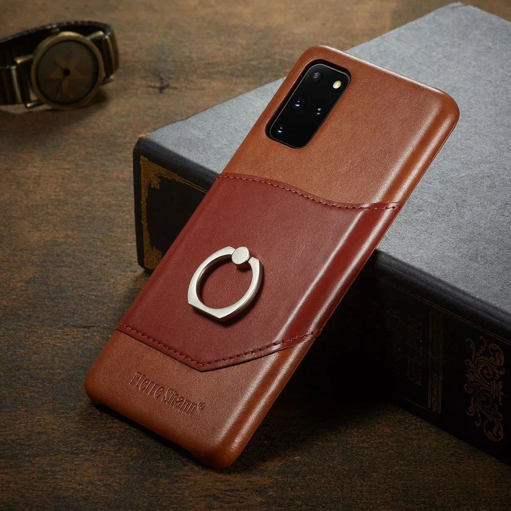 Genuine Leather Business Phone Cases For Galaxy S20 S21 S23 Plus Note22 S23 S24 Ultra Ring Stand Card Slot Anti-knock Back Cover
Genuine Leather Business Phone Cases For Galaxy S20 S21 S23 Plus Note22 S23 S24 Ultra Ring Stand Card Slot Anti-knock Back Cover