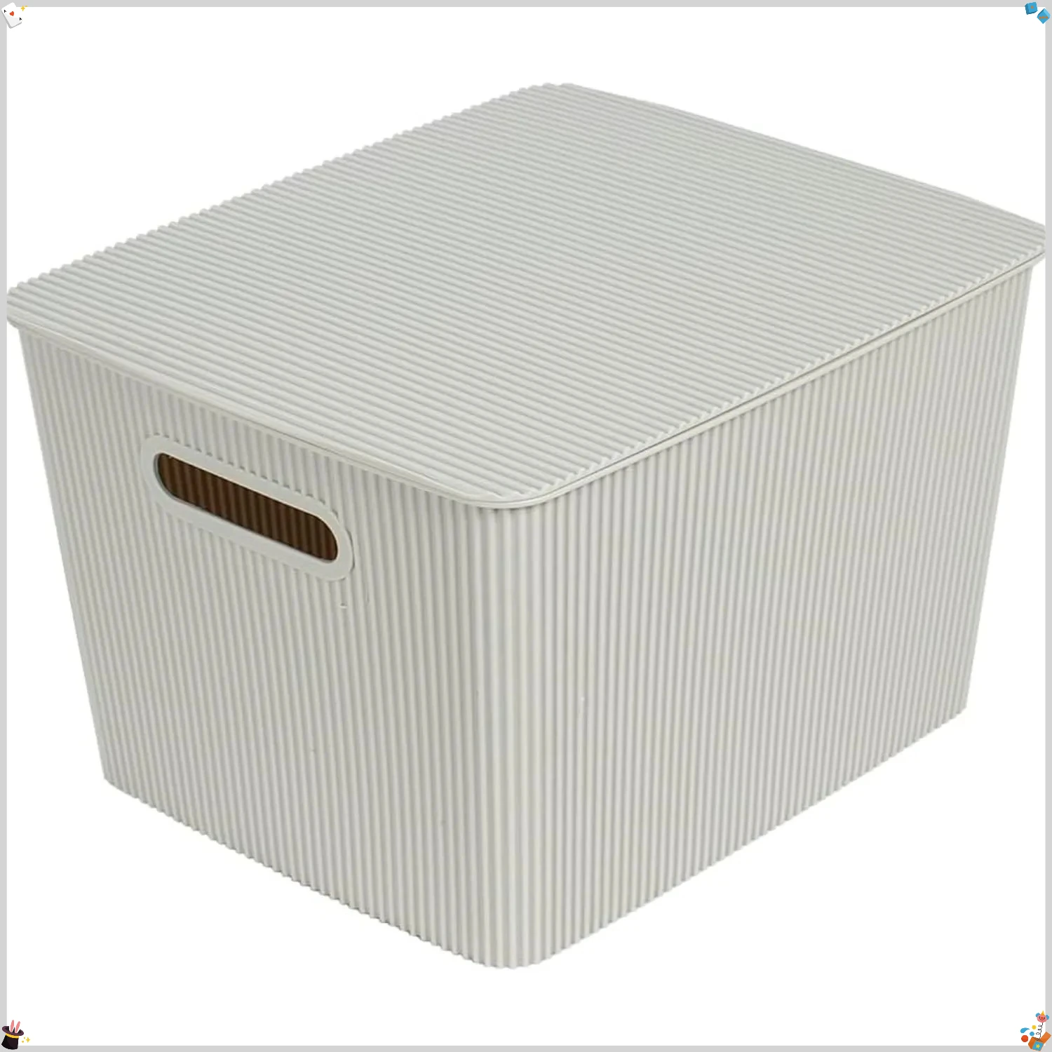 Storage Baskets with Lids, 4-Pack Stackable Plastic Boxes, Handled Organizer Bins for Bathroom Shelf & Home Decor
Storage Baskets with Lids, 4-Pack Stackable Plastic Boxes, Handled Organizer Bins for Bathroom Shelf & Home Decor