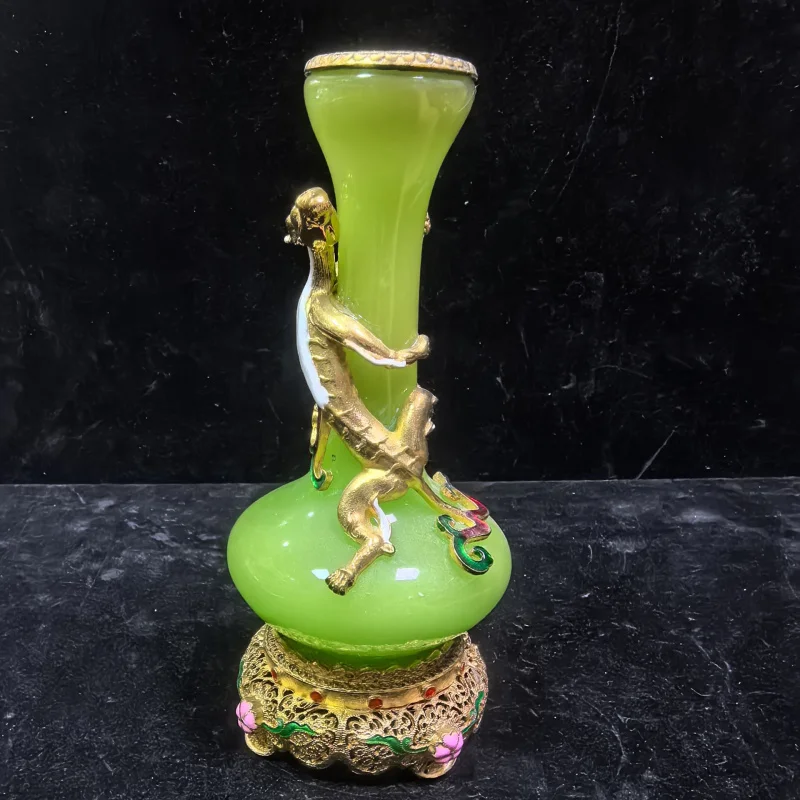 Antique-Style Handicrafts Factory Goods Live Streaming Luminous Stone Dragon Vase Chinese Style Home Decor Gift Wholesale
Antique-Style Handicrafts Factory Goods Live Streaming Luminous Stone Dragon Vase Chinese Style Home Decor Gift Wholesale
