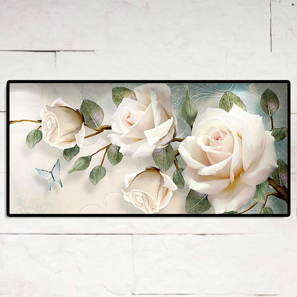 White Rose 5D DIY Full Drill Round Diamond Painting Kit for Home Decor 90x45cm
White Rose 5D DIY Full Drill Round Diamond Painting Kit for Home Decor 90x45cm