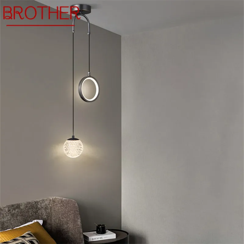 BROTHER Modern Black Copper Chandelier LED 3 Colors Simply Creative Decorative Hanging Lamp For Home Bed Room
BROTHER Modern Black Copper Chandelier LED 3 Colors Simply Creative Decorative Hanging Lamp For Home Bed Room
