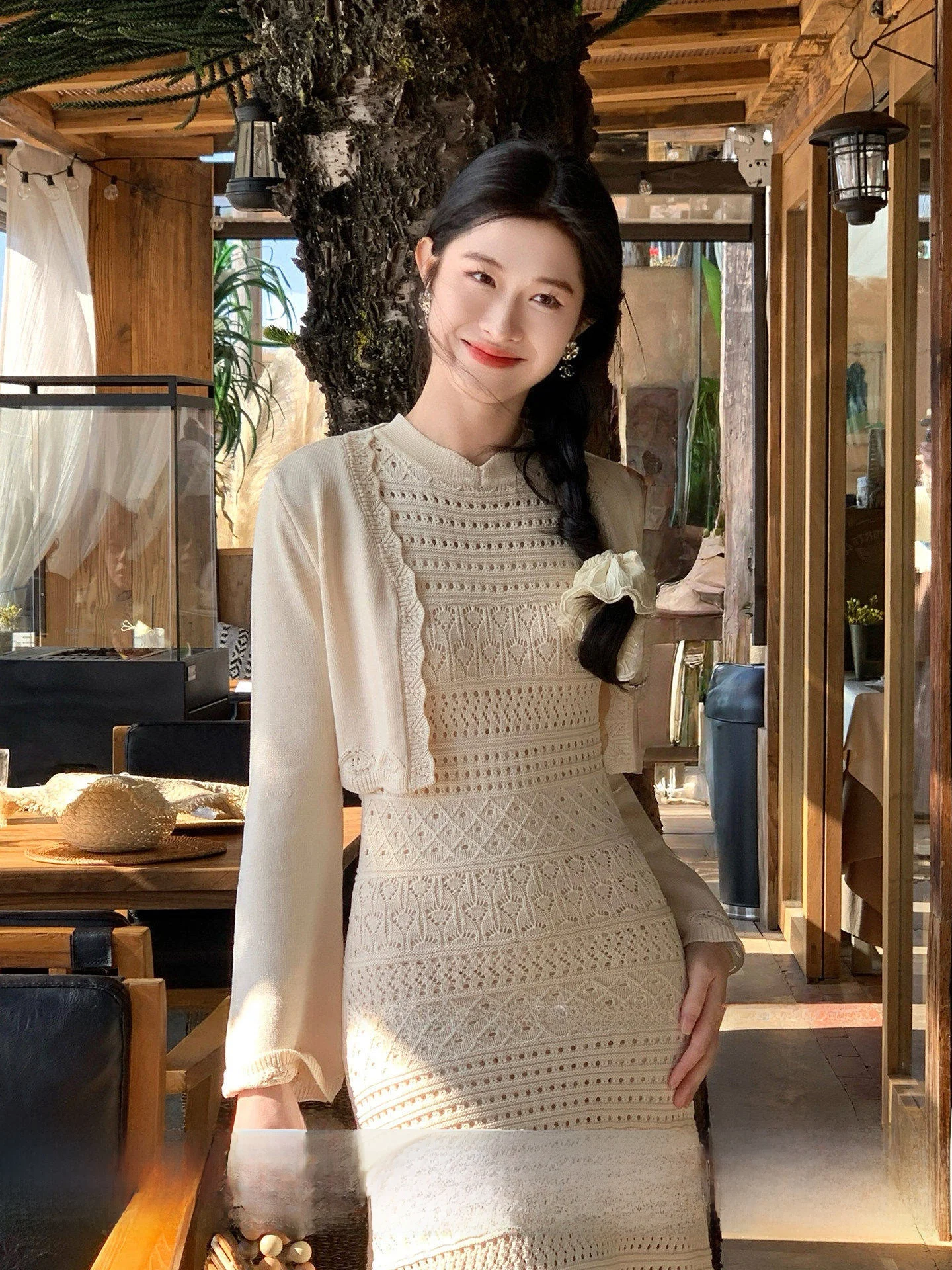 Spring Early Lightweight Knitted ort Cardigan Women's Slim Fit Versatile Sun Protection Outerwear Retro Sle Waist-Cinched
Spring Early Lightweight Knitted ort Cardigan Women's Slim Fit Versatile Sun Protection Outerwear Retro Sle Waist-Cinched