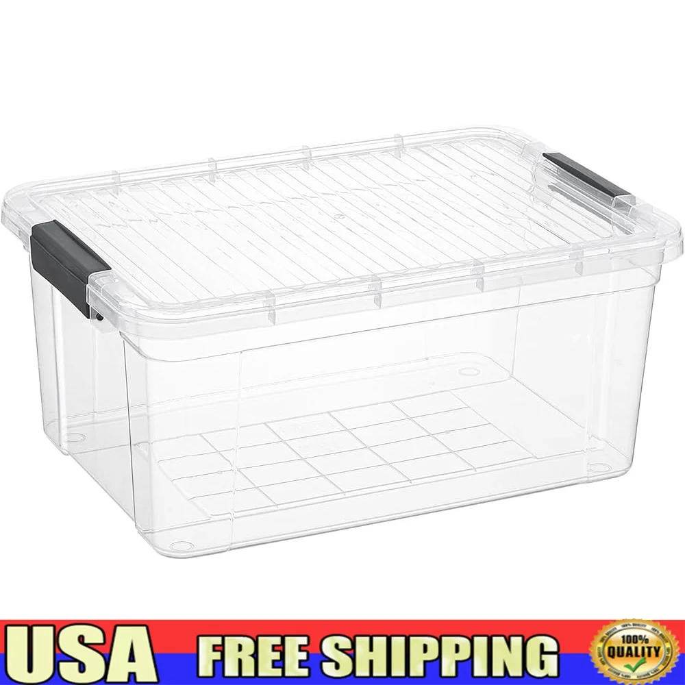 Clear Storage Container with Lid 16 Quart Plastic Organizer Non-Toxic BPA Free Stackable Latch Box Home School Crafts Toys
Clear Storage Container with Lid 16 Quart Plastic Organizer Non-Toxic BPA Free Stackable Latch Box Home School Crafts Toys