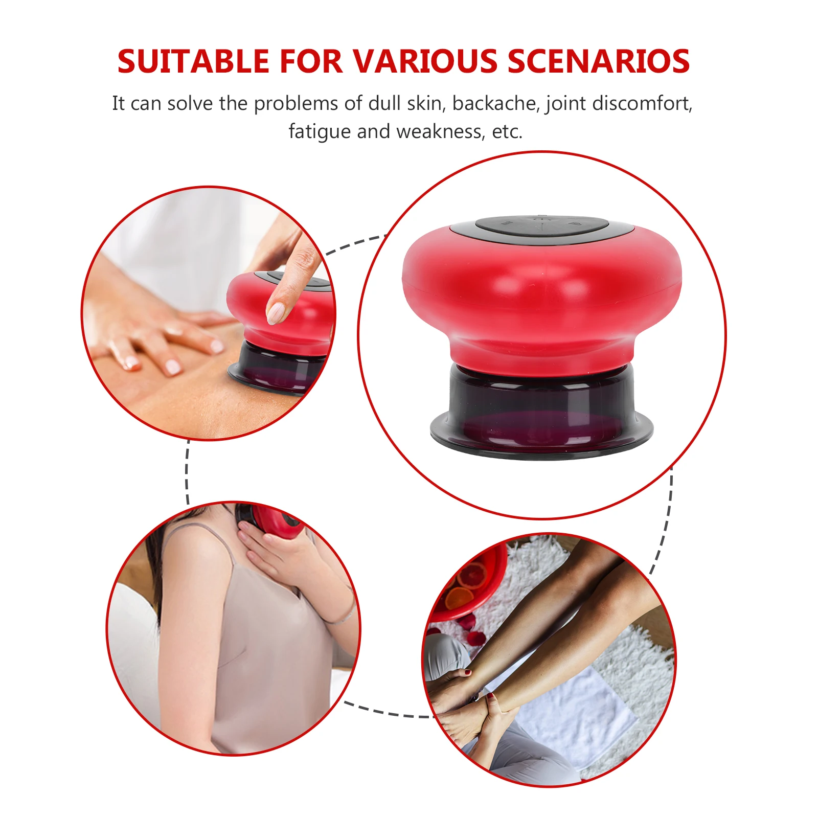 Cupping Massager H held Body Therapy Instrument Electric Acupoint Vacuum Scrapping Device Flameless Back Pain Relief Tool
Cupping Massager H held Body Therapy Instrument Electric Acupoint Vacuum Scrapping Device Flameless Back Pain Relief Tool