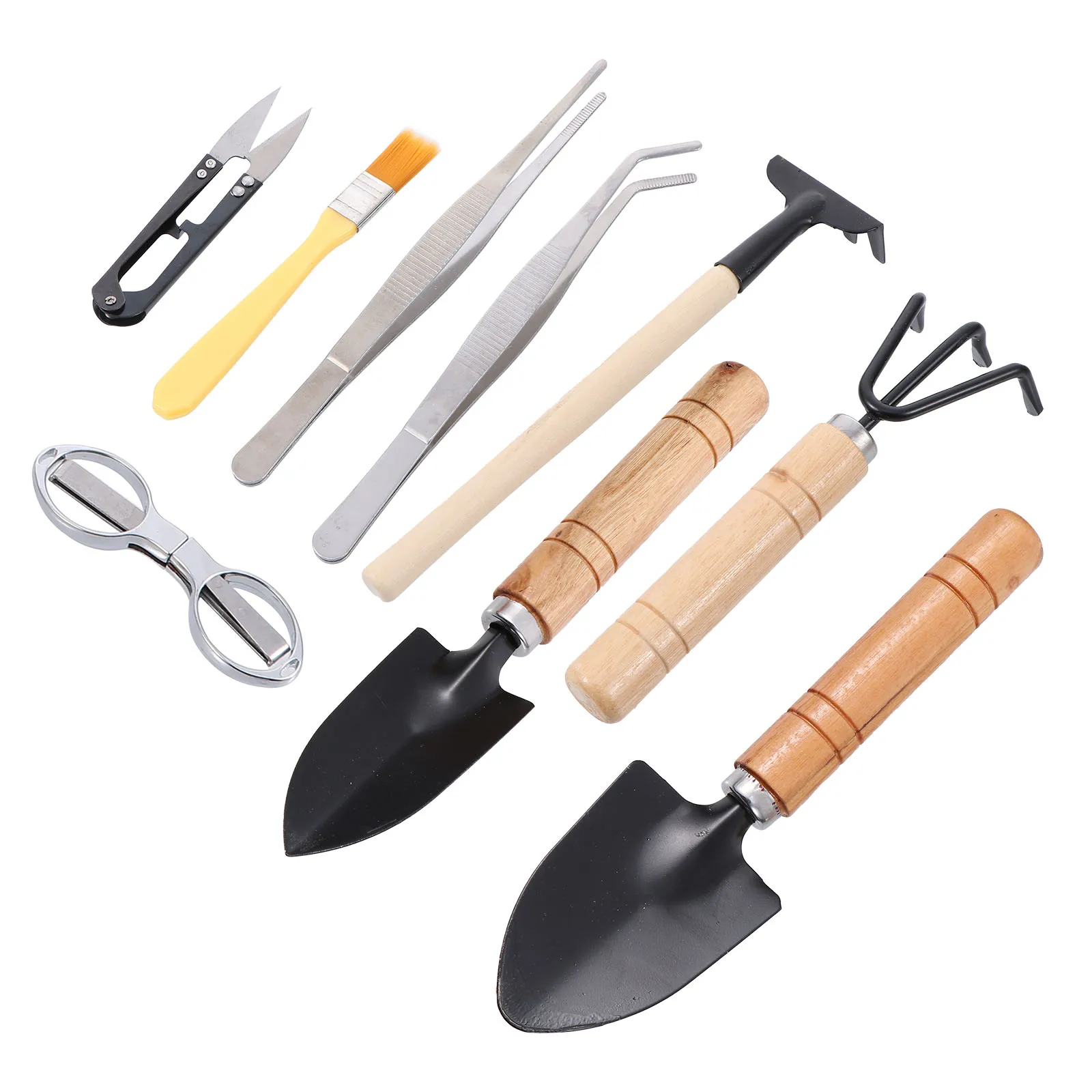 10pcs Garden Tool Set Durable Lightweight No Rust Mini Hand Wood Indoor Kit Planting Succulent Gardening Shovel Spade
10pcs Garden Tool Set Durable Lightweight No Rust Mini Hand Wood Indoor Kit Planting Succulent Gardening Shovel Spade