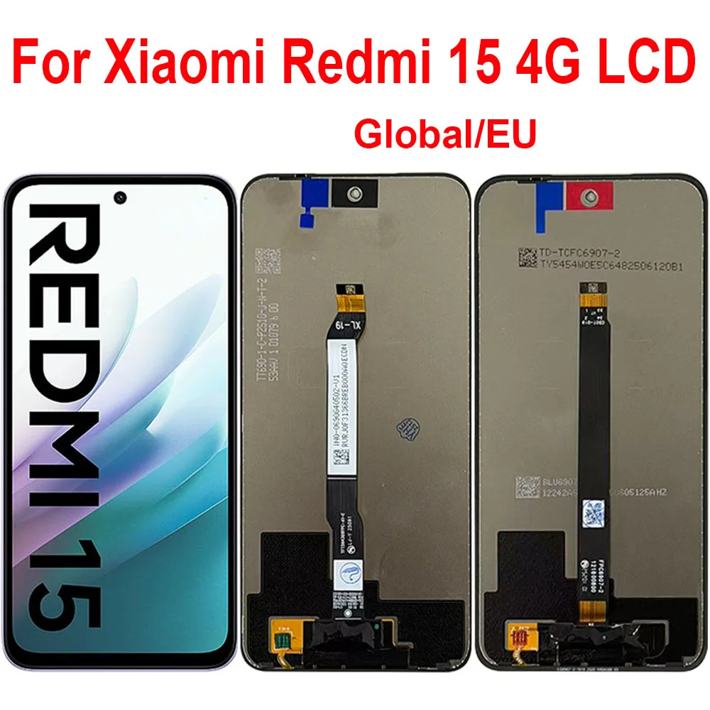 6,9-дюймовый экран для Xiaomi Redmi 15 4G, ЖК-дисплей с рамкой, дигитайзер сенсорной панели в сборе для Redmi 15 4G, замена экрана
6,9-дюймовый экран для Xiaomi Redmi 15 4G, ЖК-дисплей с рамкой, дигитайзер сенсорной панели в сборе для Redmi 15 4G, замена экрана