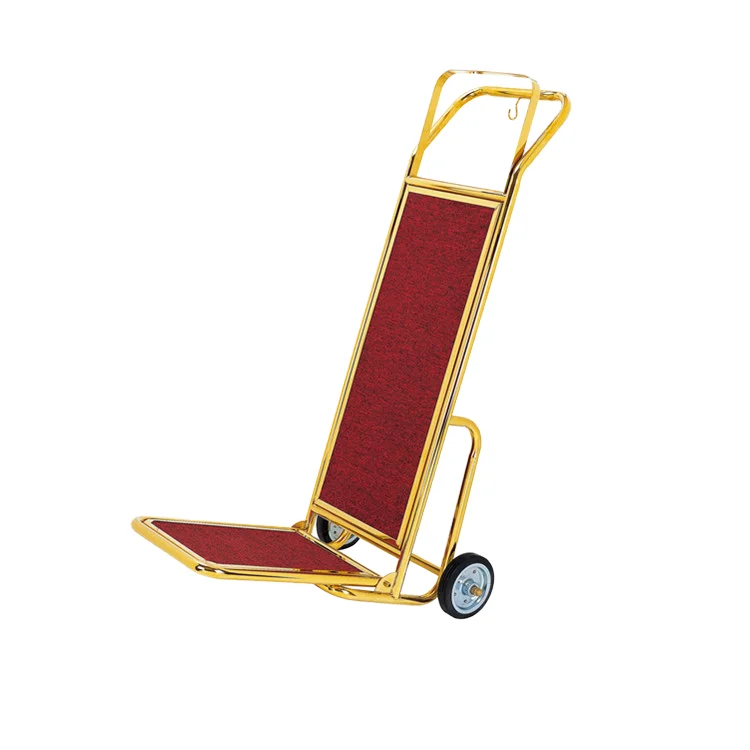 Elegant Thick Stainless Steel Luggage Trolley For Airport Club Lobby Guests-Wholesale Supplies For Hotels & Restaurants
Elegant Thick Stainless Steel Luggage Trolley For Airport Club Lobby Guests-Wholesale Supplies For Hotels & Restaurants