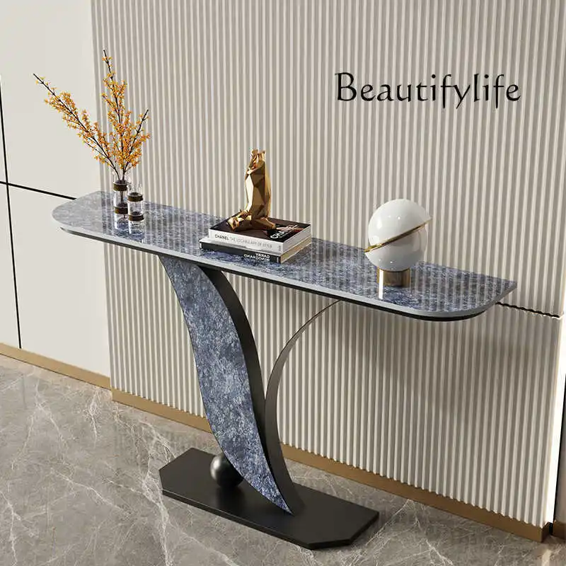 Light luxury entrance cabinet High-end light luxury rock slab living room Modern simple entrance table Shelf fashion
Light luxury entrance cabinet High-end light luxury rock slab living room Modern simple entrance table Shelf fashion