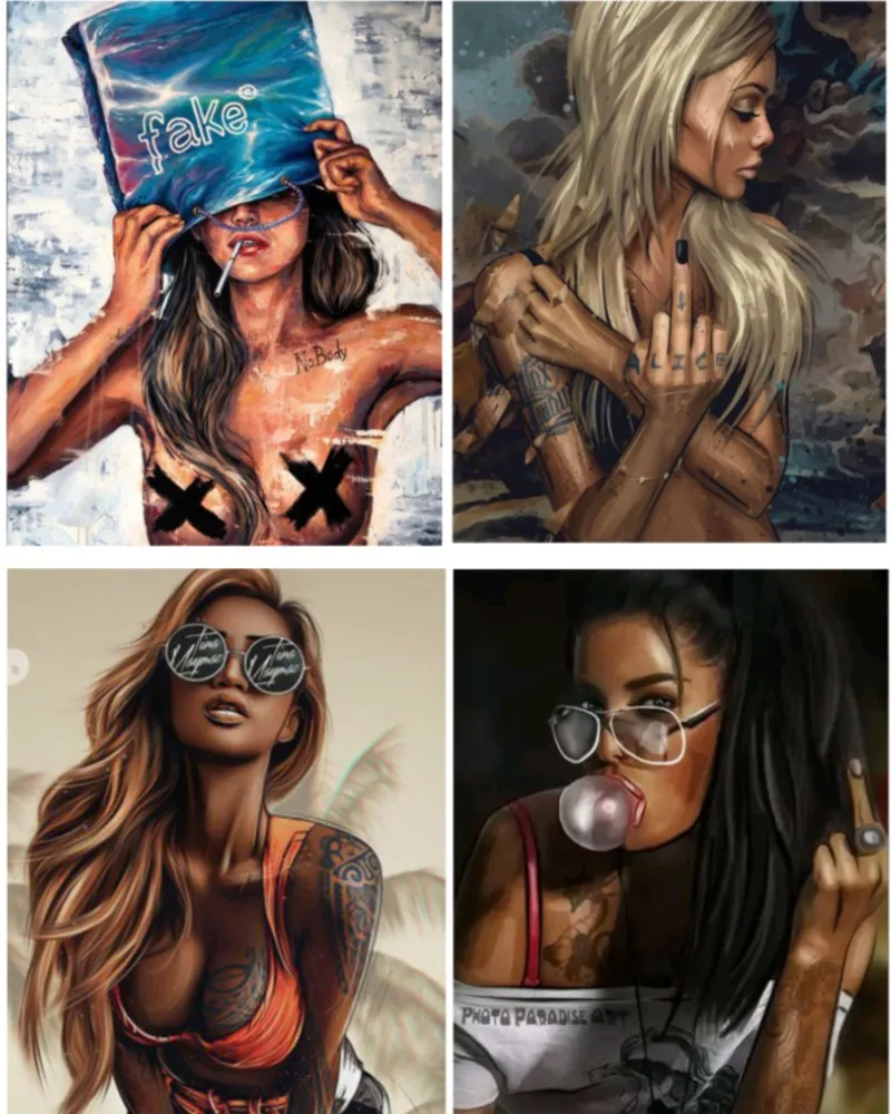 DIY Frame Painting By Numbers Girl 40x50cm The beauty of women Coloring By Number for Adults Set Acrylic paint digital art
DIY Frame Painting By Numbers Girl 40x50cm The beauty of women Coloring By Number for Adults Set Acrylic paint digital art