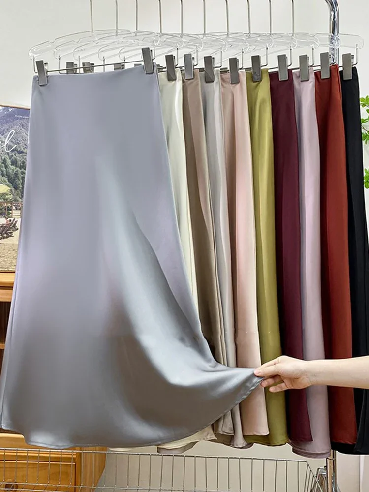 Summer Fashion Leisure Office Women's Versatile Long Fishtail Skirt French Elegant Women Satin High Waist Solid A-line Skirt
Summer Fashion Leisure Office Women's Versatile Long Fishtail Skirt French Elegant Women Satin High Waist Solid A-line Skirt