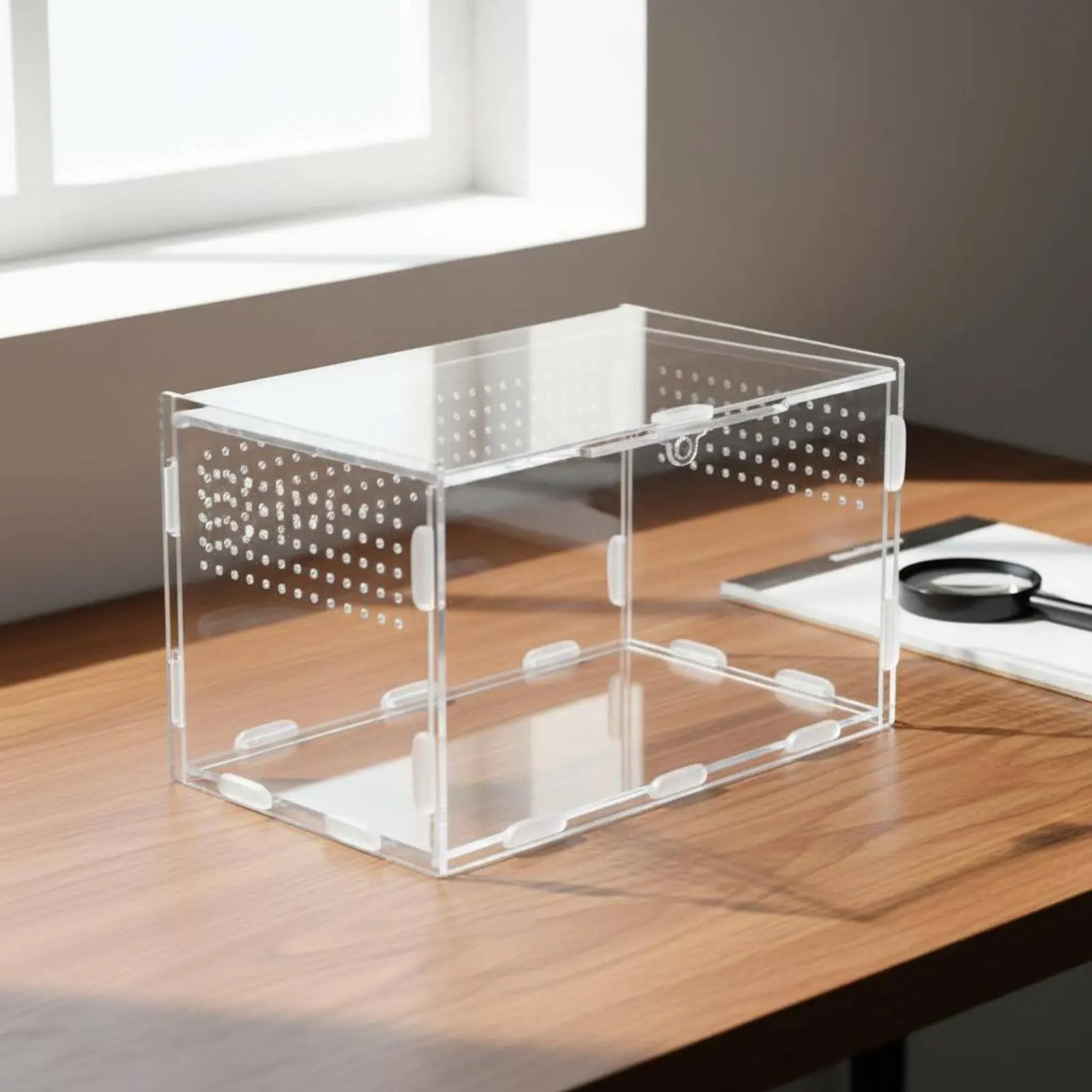 Clear Acrylic Terrarium Well-Ventilated Transparent Transparent Amphibian Breeding Box Anti-Anti-Evasion Design
Clear Acrylic Terrarium Well-Ventilated Transparent Transparent Amphibian Breeding Box Anti-Anti-Evasion Design