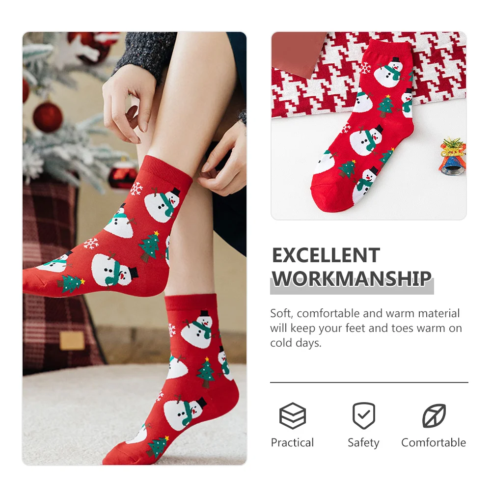 Christmas Snowman Socks Winter Warm Cartoon Middle Tube Cotton Socks For Men Women Holiday Gift Stockings
Christmas Snowman Socks Winter Warm Cartoon Middle Tube Cotton Socks For Men Women Holiday Gift Stockings