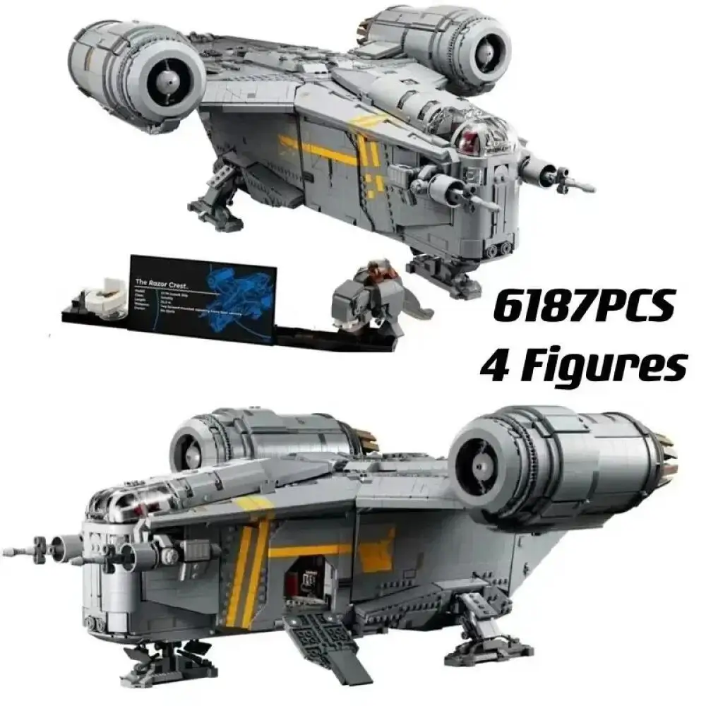 Creative Spacecraft Model Star Mandalorian Razor Crest Spaceship 75331 6187pcs Home Decoration For Birthday Christmas Gifts
Creative Spacecraft Model Star Mandalorian Razor Crest Spaceship 75331 6187pcs Home Decoration For Birthday Christmas Gifts